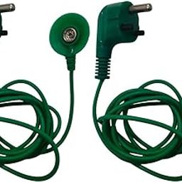 Global Statclean Systems ESD Grounding Cord with 3-Pin Plug, 1 M ohm, 2.5-3 m, (Pack of 2)-7