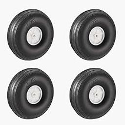 uxcell 70mm RC Model Plane Aircraft PU Tire Wheel 4pcs-picture-20