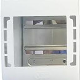 Glare Max 3&4 Pole MCB Cover SPN Plastic Wall Plate Power MCB Box Distribution Board Heavy Duty - White (Pack of 2)-image-64