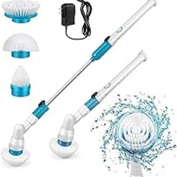 Cordless Electric Spin Scrubber | Rechargeable Cleaning Brush | Dual Speed Power Scrubber | Electric Mop for Floor & Bathroom | Extendable Handle | Multi-Surface Cleaning Tool-image-26