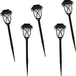 Drumstone (𝗦𝗽𝗲𝗰𝗶𝗮𝗹 𝟭𝟬 𝗬𝗲𝗮𝗿𝘀 𝗪𝗮𝗿𝗿𝗮𝗻𝘁𝘆 Pack of 5 Solar Outdoor Lights – Waterproof, Energy-Saving, Auto On/Off, No Wiring, Easy Installation for Garden & Pathway Decoration!-image-5