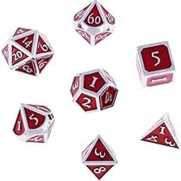 ATORSE Toy 7PCS/Set Multi-Sided Dice Family D&D Game Colors Polyhedral Dice Red-Toys & Hobbies-Games-Board & Traditional Games-Contemporary Manufacture-image-16