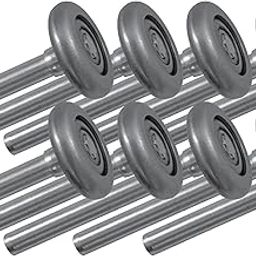SK7171 Steel Garage Door Rollers 2 inch Wheels with 10 Ball-Bearings, 4 inch stem, Pack, Durable-image-59