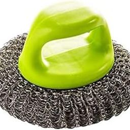RA8 PRODUCTS Handled Dish Metal Pot Cleaning Stainless Steel Wire Scrubber with Handle 2pcs-image-25
