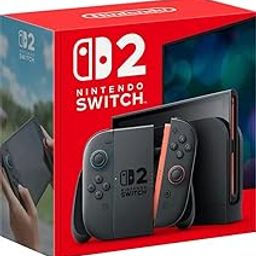 Nintendo Switch 2 (1 Year Add-on Warranty) 7.9” HDR LCD, 4K Dock, 256GB Storage, GameChat, Joy-Con 2, TV/Tabletop/Handheld Modes – Supports All Switch Games, Multiplayer & Voice Chatndo-17