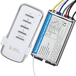 Blackt Electrotech: 230 Volt RF Remote Control Switch for 4 Channel ON/Off Your Devices-11