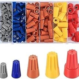 WORTTARS 180 PCS Wire Connectors, Insulating Insert Twist Electrical Wire Connectors with Spring, Portable Wire Caps for Quick Connection, Colorful Wire Caps Electrical-image-89