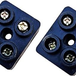 RASHRI 30A 2 Way Bakelite Connector Strip Double Row Barrier Black Terminal. (Pack Of 1)-image-93