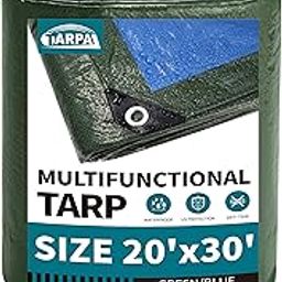 TARPAL 20x30 Feet Green Tarp Waterproof Multipurpose Protective Cover All Purpose Outdoor Poly Tarps Cover for Swimming Pool, Roof Waterproofing,Boat, car, Camping, firewood,Outdoor Furniture,etc-image-26