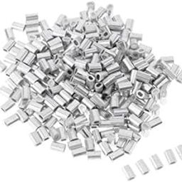 MERISHOPP® 8x100Pcs Aluminium Fishing Crimps Double Barrel Crimp Sleeves 1mm|Sporting Goods | Fishing | Terminal Tackle-image-85