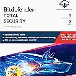 Bitdefender - 1 Device,2 Years - Total Security | Windows|Mac|Android|iOS| Latest Version | Email Delivery in 2 Hours- No CD |-74
