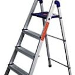 CIPLA PLAST 4 Step Ladder for Home Use | Aluminum Ladder | Ladder for Aluminum Foldable | Stairs for Use | Heavy Duty Foldable with Wide Anti-Slip Steps-picture-6