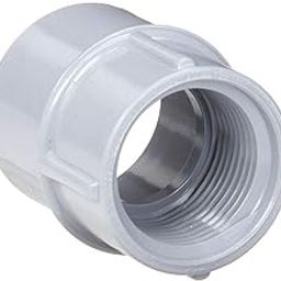 Cantex Female Adapter, PVC, 1-1/2" Conduit Size, 2-1/8" Overall Length 5140047-21