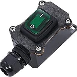TRENDYNEST High Power Line Midway Waterproof Switch Replacement Outdoor Wire Switch Box Green Light | Pushbutton Switches | Switches | Connectors, Switches & Wire | Electrical & Test Equipment-image-62