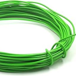 INVENTO 30mtr 20 AWG 0.5 sq.mm 1.5A Tinned Copper PVC Wire Flexible Green Cable 1.7mm Dia High Temperature for DIY-16