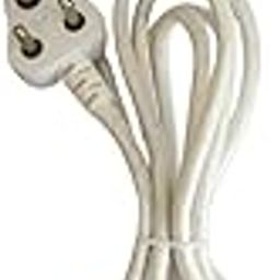 Asep Iron Copper Wire Lead 3 Core 250V Cable Length 228 CM (Pack of 1) for Steam/Dry/Iron Irons (Type M Plug, Brown, Male-to-Female Connector)-image-0