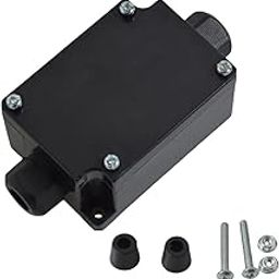 Electrical Junction Box, IP65 Outdoor Waterproof Cable Box with Wire Connector, ABS Plastic Junction Box, Black -70 * 50 * 36mm-13
