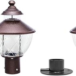 INVENTAA LED Gate Light for Home Gate Waterproof | IP65 Antique Copper Finish Gate Light for Outdoor Home and Commercial Spaces | Compound Wall Lights Outdoor Waterproof (Pack of 2)-24