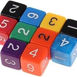 ATORSE Toy 2x10pcs Acrylic Dice Set 6-Sided Dice 1-6 for Table Game Kids Math Practice-Toys & Hobbies-Games-Board & Traditional Games-Contemporary Manufacture-image-57