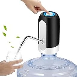 ZSPAN Electric Water Bottle Pump, USB Charging Automatic Drinking Water Dispenser, Battery Life, for Universal 2-5 Gallon Bottle, for Home, Office, Travel, Camping - Black-image-24