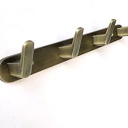 BTL 4 Peg Clothes Hanger for Wall & Behind Door (Antique Brass Finish) - Pack of 1 Piece - BHK-1R4-AB (Antique Brass)-14