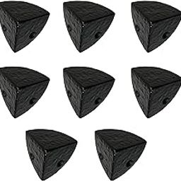 Adonai Hardware Joha Black Cast Iron Table Corner (Supplied as 8 Pieces per Pack) - Matte Black Powder Coated-picture-14