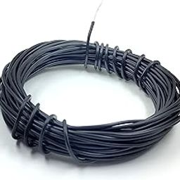 INVENTO 30mtr 20 AWG 0.5 sq.mm 1.5A Tinned Copper PVC Wire Flexible Black Cable 1.7mm Dia High Temperature for DIY-image-27