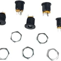 Generic 5 Pcs 12V 3A 5.5 x 2.1mm Plastic Female DC Jack Socket for Connector-image-8