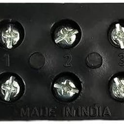 60A 3 Way Bakelite Connector Strip Black Screw Terminal Connection Block 3 Way Bakelite Connector Strip Wire Connector(Black)-19