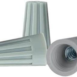 POWER CONNECT P1 Screw on Wire Connectors | 22-14 AWG Tough Thermoplastic GREY P1 Screw on Wire Connectors (200)-picture-22