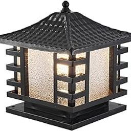 IBalody Waterproof Antirust Aluminum Pillar Lamp Modern Aluminum Fence Pillar Lamp IP65 Waterproof Patio Pillar Lights Outdoor Post Lights Post Light Fixture Fence Pillar Lamp-image-26