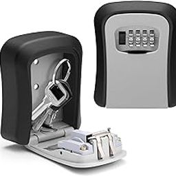 TupTap Wall Mounted Metallic Key Lock Box for Indoor & Outdoor | Hide Keys with Combination Lock |Key Safe Box-14