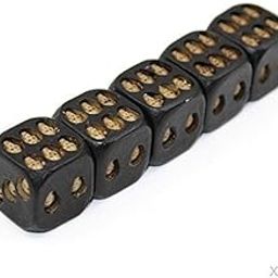 ATORSE Toy 10x Novelty Black Resin Skull Dice Six Sided D6 3D Skeleton Dice Board Game-Toys & Hobbies-Games-Board & Traditional Games-Contemporary Manufacture-image-31