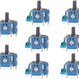 IKPEK 8pcs Joysticks Replacement for PS5 Controller, 3D Analog Sensor Wheel Thumb Sticks Joystick Rocker Module Replacement for Playstation 5 DualSense Controller-1