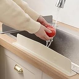 BWOGUE 1Pc Premium Silicone Kitchen Sink Splash Stopper, Waterproof Anti-Splash Barrier, Durable & Easy-Clean Dishwashing Protector with Modern Design for Standard Sinks, Sink Splash Guard in Kitchen-image-34