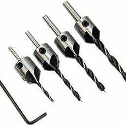 Inditrust 4PCS HSS Countersink Drill Bit Set – 5-Flute Chamfer Cutter Bits for Woodworking – Deburring & Beveling Tool Kit-image-24
