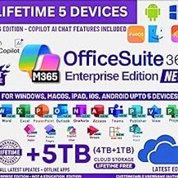 MS 365 Enterprise Edition with Copilot Ai | New 2026 Launch | (5 Devices, Lifetime Validity) for Win, iOS, macOS, iPADOS, Android | 5TB Cloud Storage for lifetime | Regular Updates with Unlimited Reinstallations-picture-10