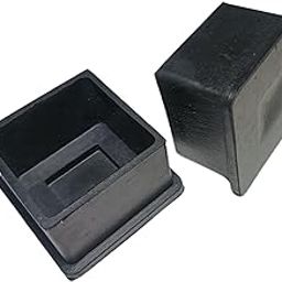 DEEPOOS Square Rubber Bush 50mm (2 inch) Black, Suitable for Square Pipes, Pack of 4-image-75