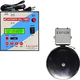 Leo Metal Automatic School Timer and Gong Bell 12inch (Combo)-picture-17