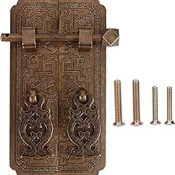 TOPINCN Chinese Antique Copper Cabinet Door Handle, Unique Carved Pattern, Ideal for Wardrobes for Kitchens, Furniture Doors-image-28