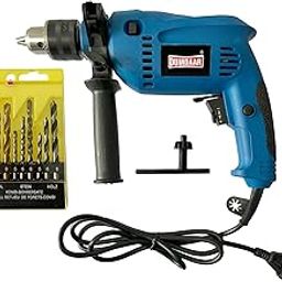 Inditrust Dumdaar Impact Drill Machine Set, 700W, 100% Copper Winding, 9pc Drill Bits for Wall/Wood/Metal, Blue-image-11