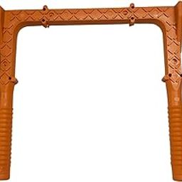 WALTZER INDIA PVC Foot Step Suitable for Construction Sites,UG Sump Tank, Swimming Pools, Over Head Tanks MS Rod 12mm Size (300 x 280 x 25mm)|Construction PVC Foot Step Orange Pack of 3-36