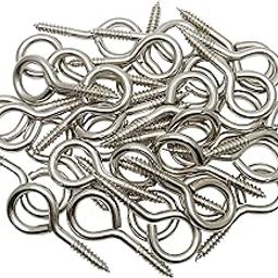 2 Inch Screw Eyes Metal Eye Hooks Small Eyelet Screws, 30 Pcs-image-22