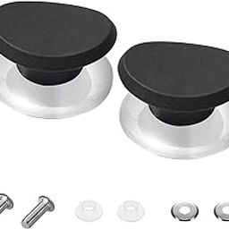Kandarpuria Kesari oval Pot Lid Knobs, Universal Pot Lid Top Replacement Knobs, Kitchen Cookware Universal Replacement Pan Lid Holding Handles for Rival Crockpot Casserole Glass Saucepan Kettle (4)-image-14