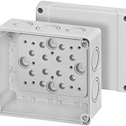 Hensel KM 9060 Metal Waterproof Cable Junction Box, 139 x 119 x 70 mm, IP 65, Screw-In, Modern Style-11