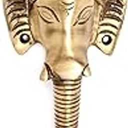 Two Moustaches Brass Antique Brown Crown Ganesha Door Handle, 8 Inches, Antique Brown, Standard, Pack Of 1 - Brass, Pull Handle-image-11