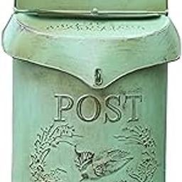 ARTISOUL® Rural Wall Mailbox Mail Box Farmhouse Hanging Post Letter Box House Green-image-35