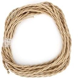 Restokki Hanging Light Cord, Vintage Hemp Rope, Twisted Pair,Electric Wire Cord, Pendant Lighting Accessories, DIY Accessories for Chandelier Lamp(5M)-image-33