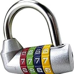 VELURA SYDL Waterproof 4 Digit Combination Safe Padlock Number Lock Gym Locker Silver| Anti-Theft Locks & Kits|Computers/Tablets & Networking-image-22