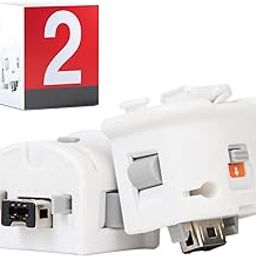 GIRIAITUS Wii Motion Plus Adapter-External Remote Motion Plus Sensor Controller -White,Set2 Pack-3